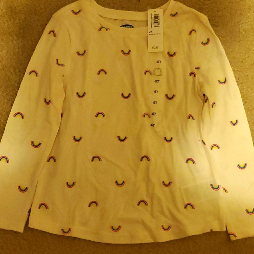 Girls old navy rainbow long sleeve